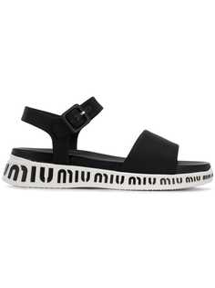Miu Miu branded sole sandals