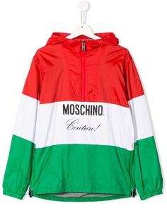 Moschino Kids пуховик с капюшоном