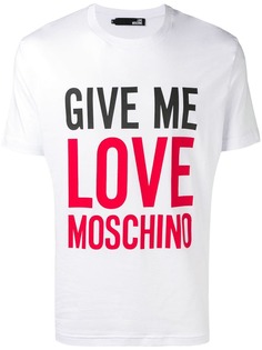 Love Moschino футболка с нашивкой-логотипом