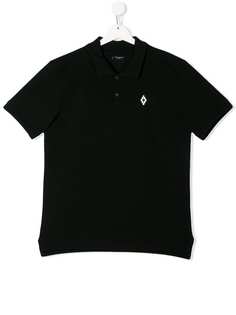 Marcelo Burlon County Of Milan Kids рубашка-поло с принтом флагов