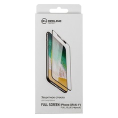 Защитное стекло для экрана REDLINE Full Glue для Apple iPhone XR, 1 шт, черный [ут000016086]