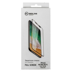 Защитное стекло для экрана REDLINE Full Glue для Apple iPhone XS Max, 1 шт, черный [ут000016087]