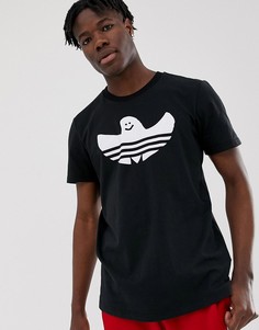 Черная футболка с логотипом-трилистником Adidas Skateboarding shmoo - Черный