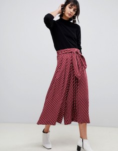 Кюлоты в горошек ASOS DESIGN - Красный