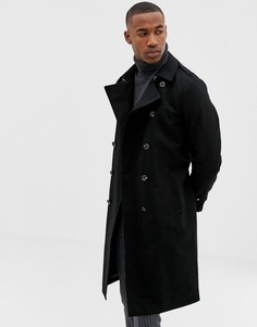 Черный водоотталкивающий тренч с поясом ASOS DESIGN - Черный