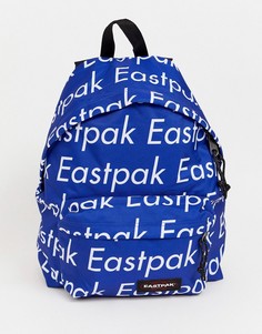 Рюкзак объемом 24 литра со сплошным принтом логотипа Eastpak Padded PakR - Синий