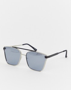 Солнцезащитные очки-авиаторы Quay Australia - Серебряный