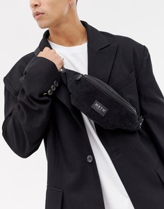 Черная вельветовая сумка-кошелек на пояс HXTN Supply - Черный