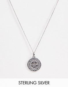 Серебряное ожерелье с подвеской ASOS DESIGN - Серебряный