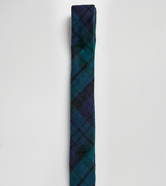 Темно-синий галстук в клетку Heart & Dagger - Темно-синий