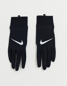 Легкие черные перчатки Nike Running - Черный