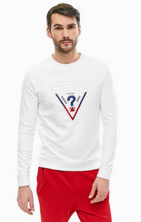 Хлопковый свитшот с разноцветной вышивкой Guess