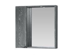 Настенное зеркало с шкафчиком моденнаа (экомебель) серый 60.0x72.0x15.0 см.