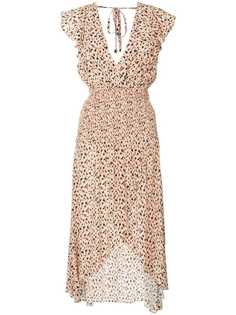 Suboo платье макси с леопардовым узором
