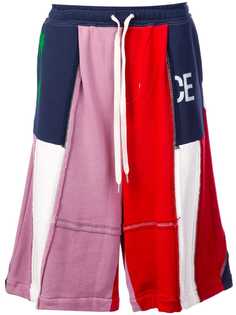 Maison Mihara Yasuhiro шорты в стиле пэчворк