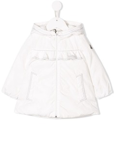 Moncler Kids пуховик с оборками