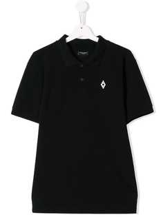 Marcelo Burlon County Of Milan Kids рубашка-поло с принтом флагов