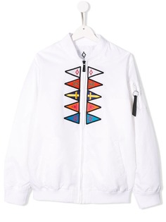 Marcelo Burlon County Of Milan Kids куртка-бомбер с вышитым логотипом