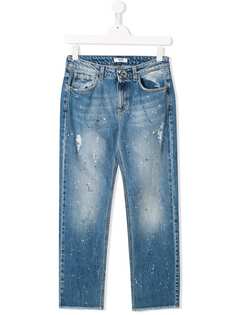 Msgm Kids джинсы с эффектом краски