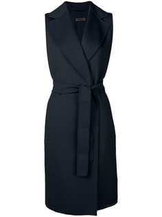 S Max Mara пальто без рукавов с поясом