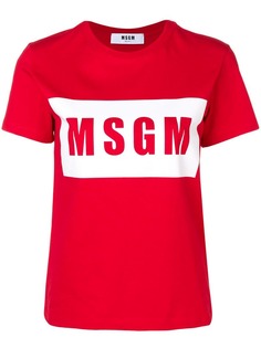 MSGM футболка с логотипом