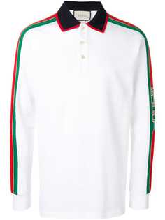 Gucci рубашка-поло с контрастной отделкой