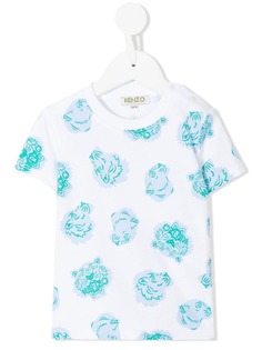 Kenzo Kids футболка с принтом тигра