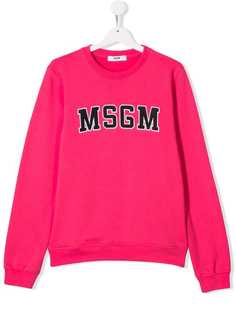 Msgm Kids толстовка с логотипом