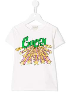 Gucci Kids футболка с принтом звезд