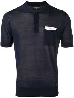 Dsquared2 рубашка-поло с нагрудным карманом