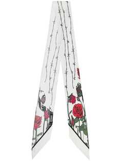 Rockins шейный платок с изображением роз