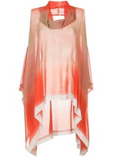 Taylor sheer asymmetric tunic