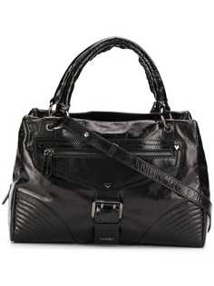 Twin-Set zipped varnished tote