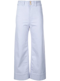 Apiece Apart cropped straight-cut trousers