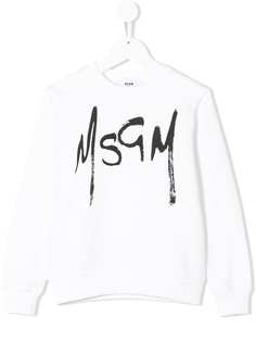 Msgm Kids толстовка с логотипом