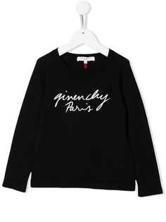 Givenchy Kids свитер с вышитым логотипом
