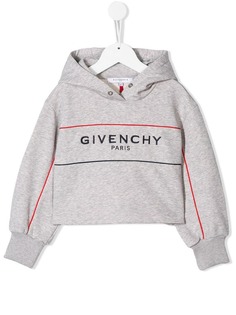 Givenchy Kids укороченная толстовка с капюшоном