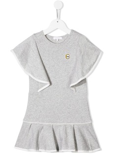 Chloé Kids трикотажное платье с контрастной отделкой