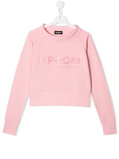 Dsquared2 Kids толстовка с отделкой пайетками #PROM