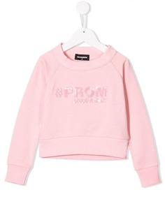 Dsquared2 Kids толстовка с отделкой пайетками #PROM