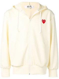 Comme Des Garçons Play толстовка на молнии с нашивкой в виде сердца