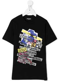 Dsquared2 Kids футболка с принтом collage