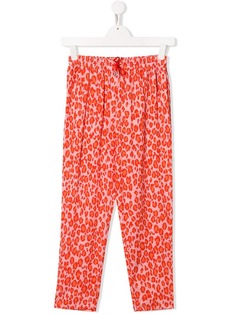 Kenzo Kids брюки с леопардовым принтом и шнурком