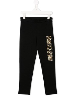 Moschino Kids брюки кроя слим с логотипом