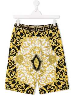 Young Versace шорты с принтом в стиле барокко