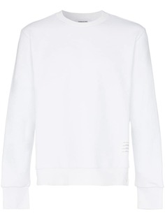 Thom Browne пуловер с круглым вырезом и полоской сзади