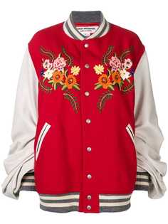 Junya Watanabe куртка-бомбер JUNYA WATANABE COMME DES GARÇONS с цветочной вышивкой