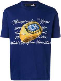 Love Moschino футболка с принтом World Champions