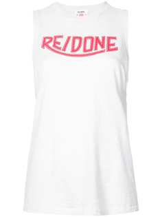 Re/Done топ без рукавов с принтом