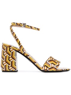 Prada geometric pattern sandals